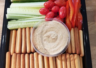 Fresh salad and bread sticks