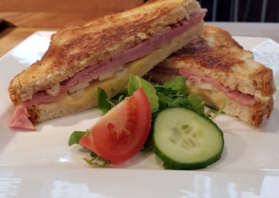 Ham and Cheese toasted sandwich